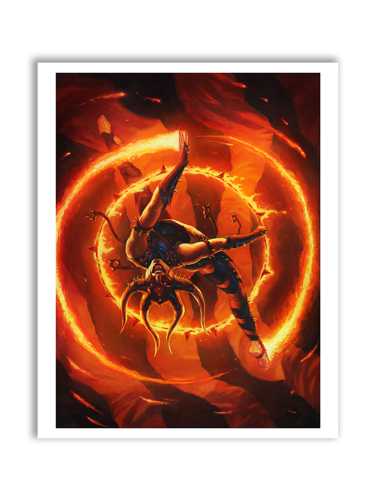 MTG Rakdos Firewheeler (promo art) — Tyler Walpole Illustration